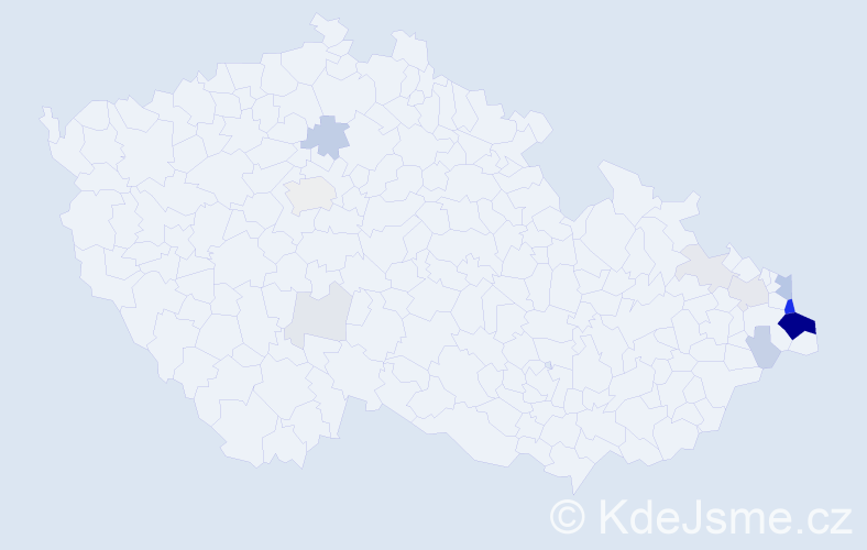 Příjmení: 'Niemcová', počet výskytů 49 v celé ČR