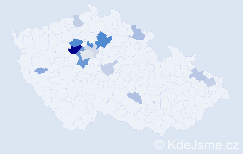 Příjmení: 'Fingerhut', počet výskytů 62 v celé ČR