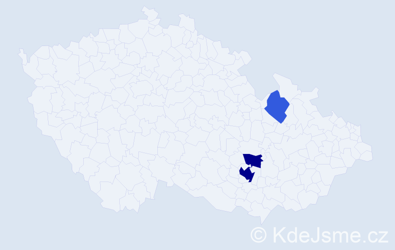 Příjmení: 'Kubinger', počet výskytů 13 v celé ČR