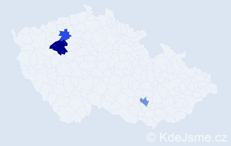 Příjmení: 'Casasová', počet výskytů 6 v celé ČR