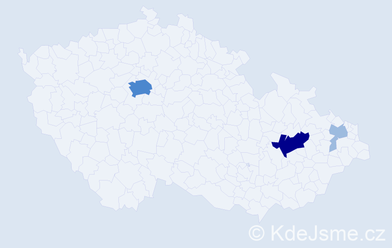 Příjmení: 'Treutler', počet výskytů 8 v celé ČR