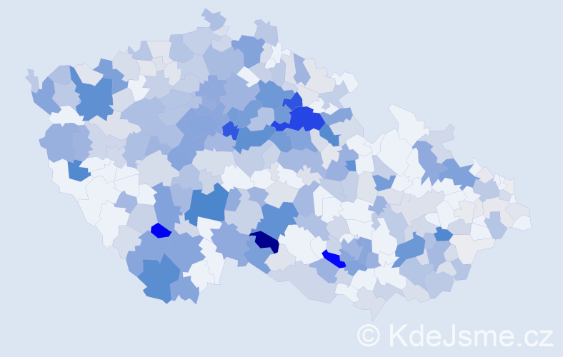 Příjmení: 'Kvasnička', počet výskytů 1310 v celé ČR
