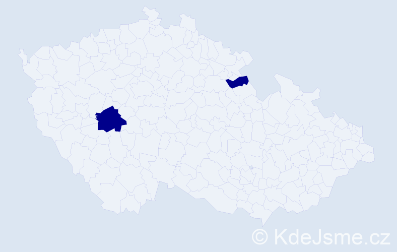 Příjmení: 'Rydyger', počet výskytů 2 v celé ČR