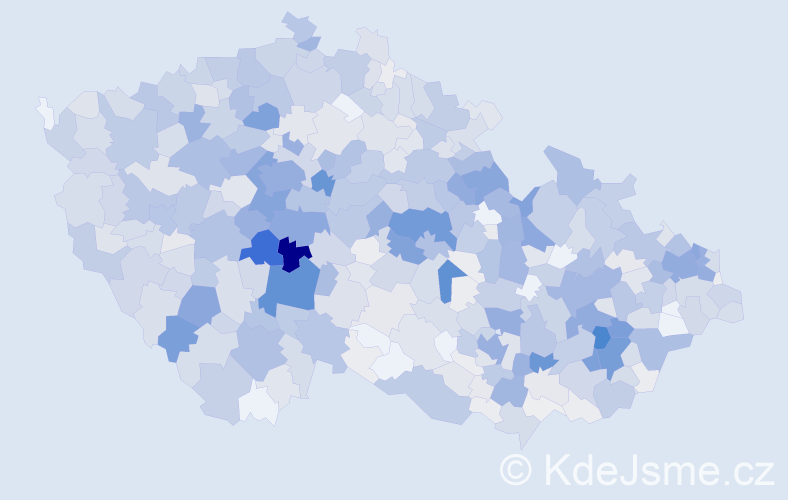 Příjmení: 'Mrázková', počet výskytů 3694 v celé ČR