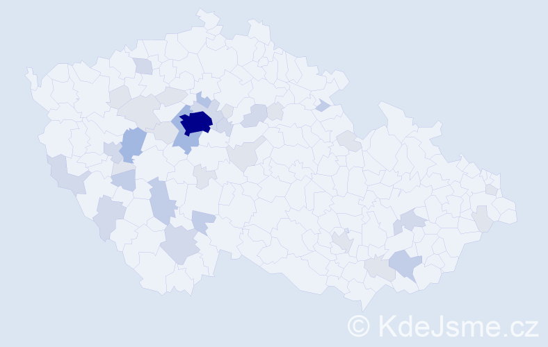 Příjmení: 'Kec', počet výskytů 93 v celé ČR