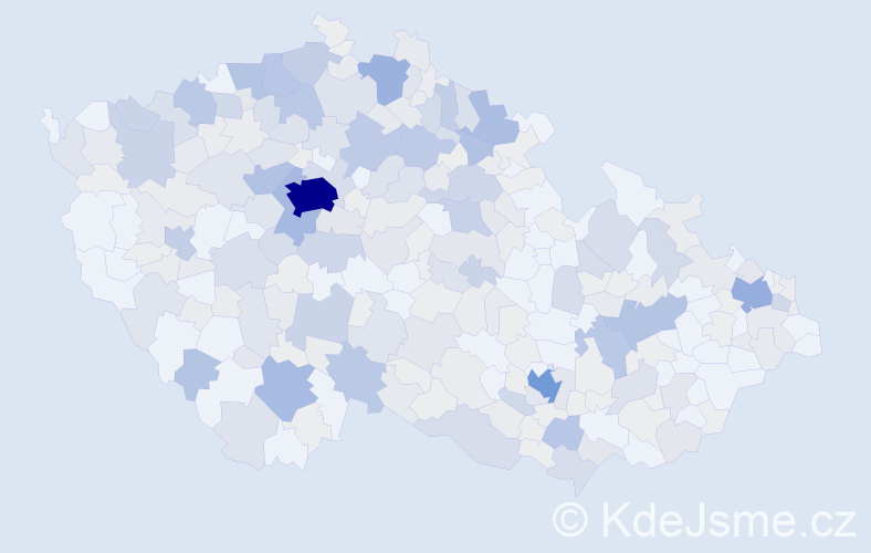 Příjmení: 'Albrechtová', počet výskytů 1098 v celé ČR