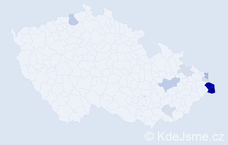 Příjmení: 'Waclawek', počet výskytů 50 v celé ČR