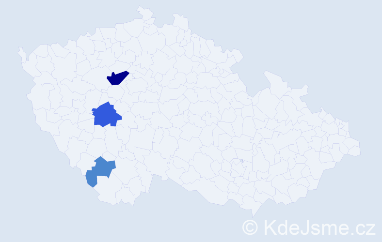 Příjmení: 'Pritoková', počet výskytů 10 v celé ČR