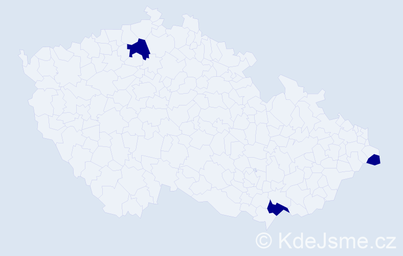 Příjmení: 'Floyd', počet výskytů 3 v celé ČR