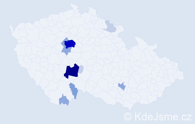 Příjmení: 'Maleninský', počet výskytů 32 v celé ČR