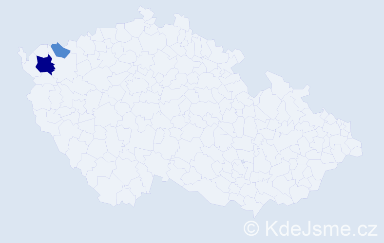 Příjmení: 'Pšaková', počet výskytů 6 v celé ČR