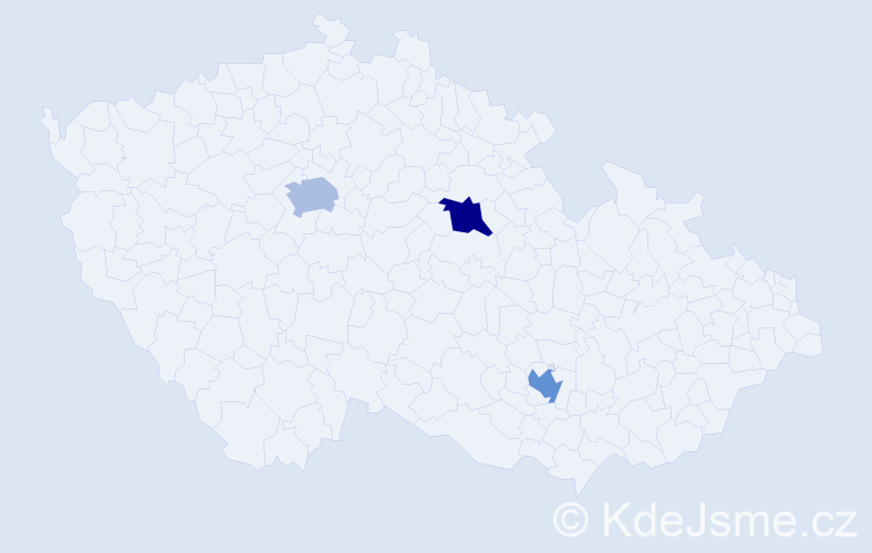 Příjmení: 'Malkoc', počet výskytů 3 v celé ČR