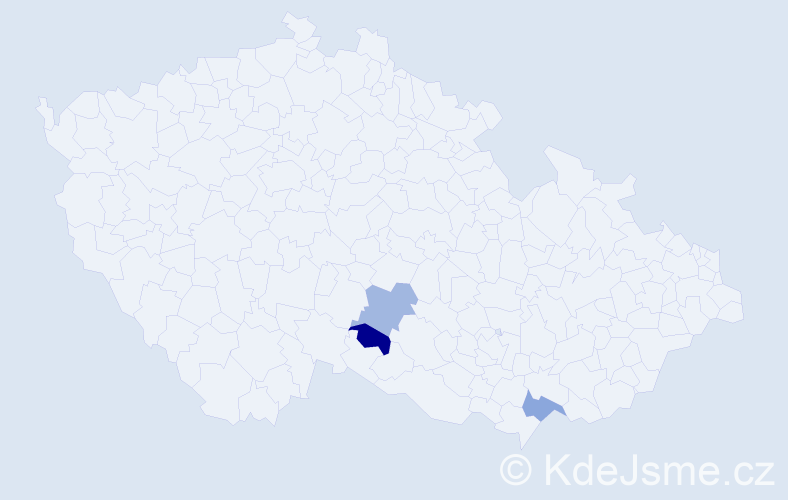 Příjmení: 'Koltaiová', počet výskytů 3 v celé ČR