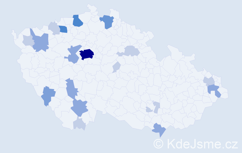 Příjmení: 'Lesko', počet výskytů 49 v celé ČR