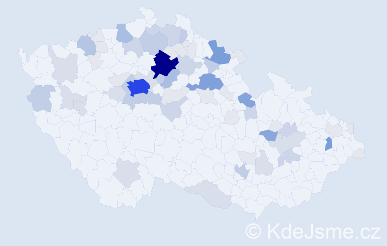 Příjmení: 'Grus', počet výskytů 232 v celé ČR