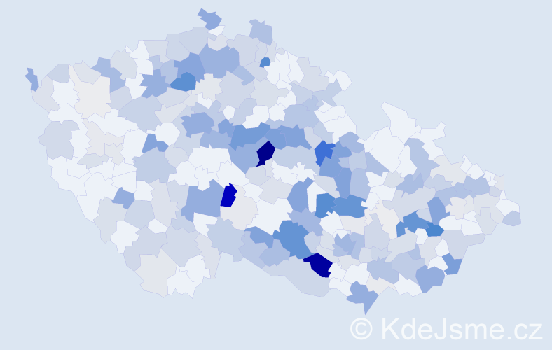 Příjmení: 'Olivová', počet výskytů 793 v celé ČR