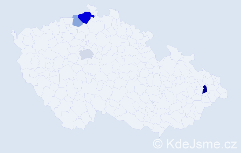 Příjmení: 'Gellert', počet výskytů 8 v celé ČR