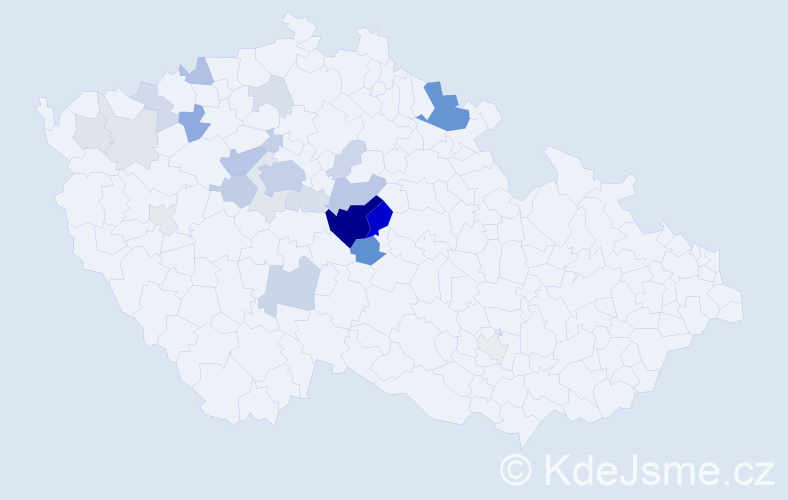Příjmení: 'Klečáková', počet výskytů 85 v celé ČR