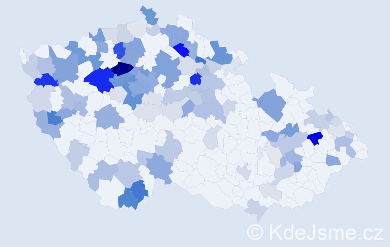 Příjmení: 'Miller', počet výskytů 402 v celé ČR