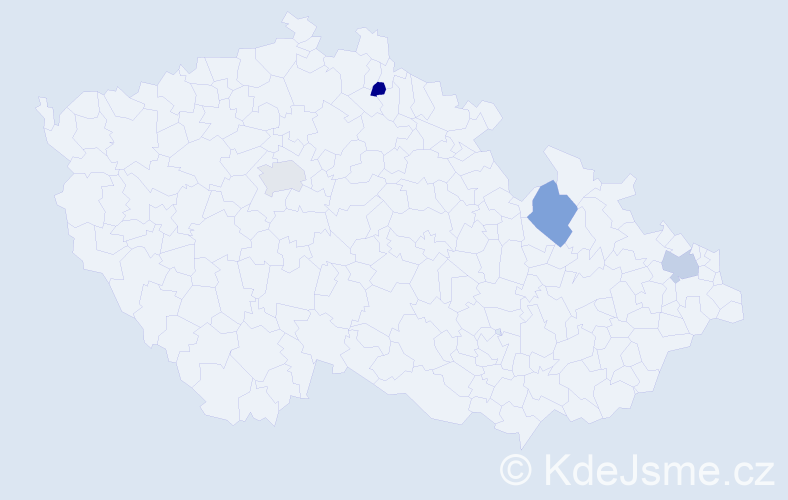 Příjmení: 'Krauter', počet výskytů 11 v celé ČR