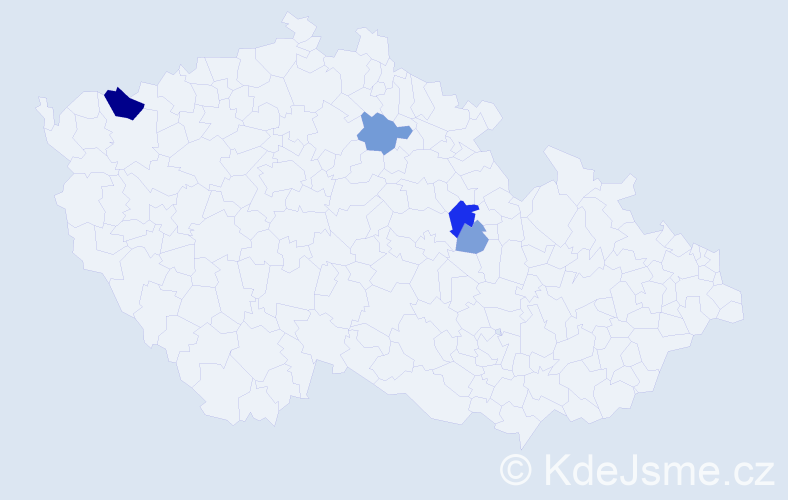 Příjmení: 'Potancová', počet výskytů 10 v celé ČR