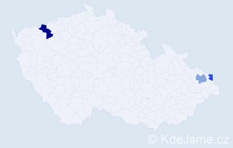 Příjmení: 'Oczkowski', počet výskytů 3 v celé ČR