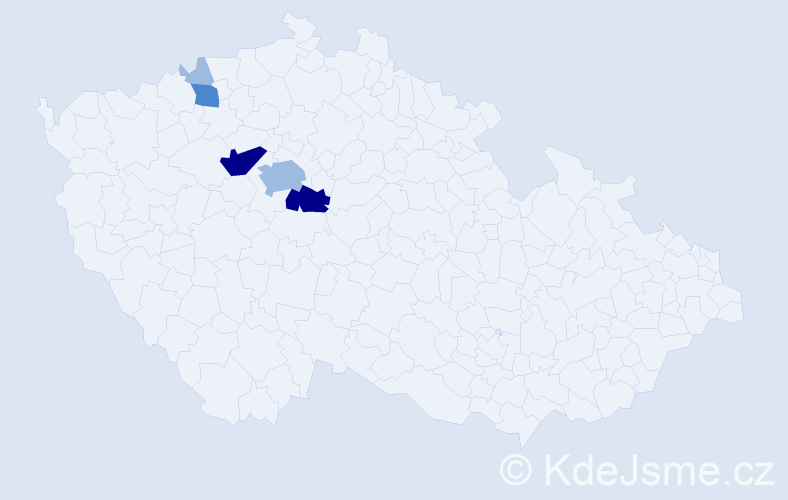 Příjmení: 'Pančáková', počet výskytů 12 v celé ČR