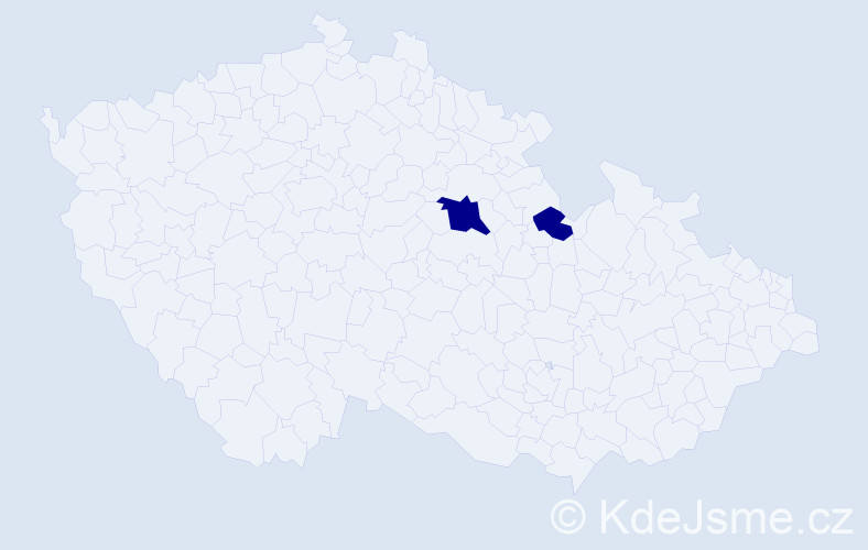 Příjmení: 'Lodon', počet výskytů 2 v celé ČR