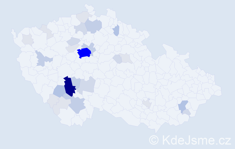 Příjmení: 'Košatková', počet výskytů 105 v celé ČR