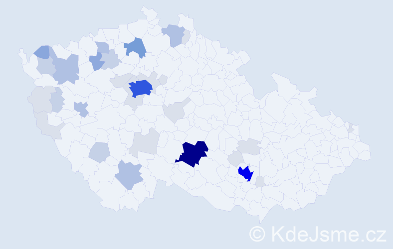 Příjmení: 'Zámková', počet výskytů 108 v celé ČR