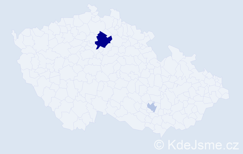 Příjmení: 'Reinart', počet výskytů 4 v celé ČR