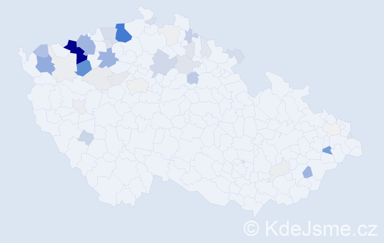 Příjmení: 'Karička', počet výskytů 192 v celé ČR