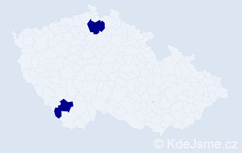 Příjmení: 'Mešić', počet výskytů 2 v celé ČR