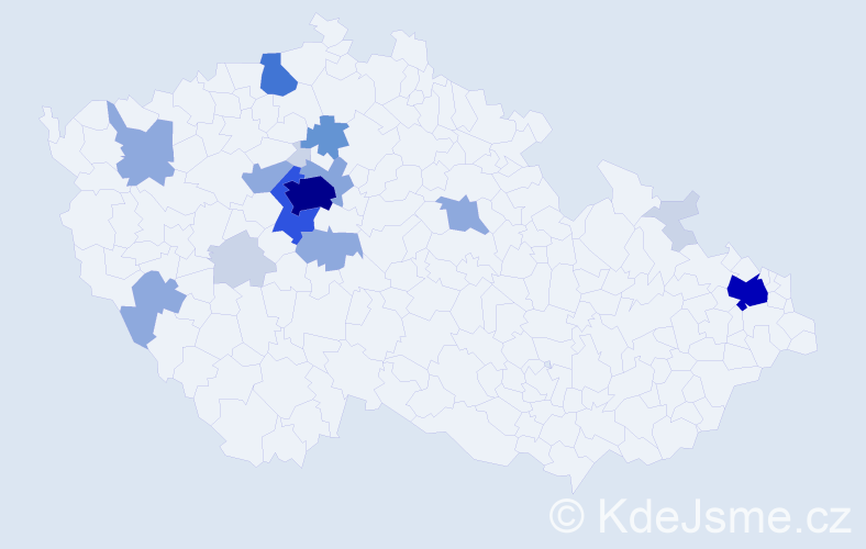 Příjmení: 'Prosická', počet výskytů 61 v celé ČR