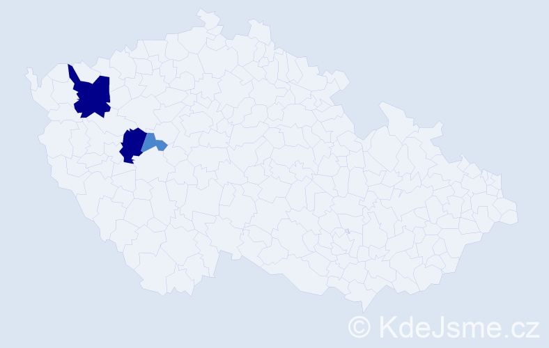 Příjmení: 'Feureisl', počet výskytů 7 v celé ČR