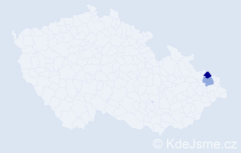 Příjmení: 'Kotschi', počet výskytů 6 v celé ČR