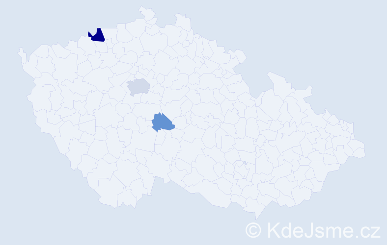 Příjmení: 'Mindoš', počet výskytů 9 v celé ČR