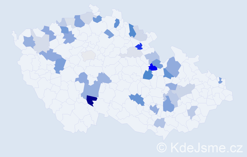 Příjmení: 'Süsser', počet výskytů 98 v celé ČR