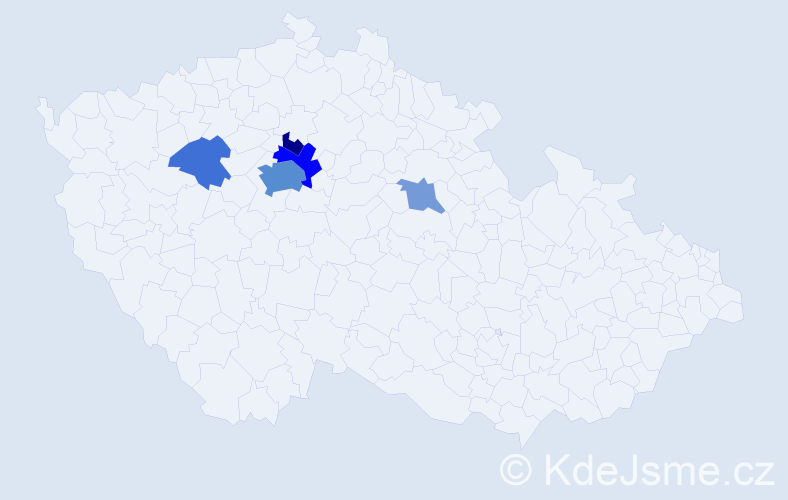 Příjmení: 'Tsilo', počet výskytů 15 v celé ČR