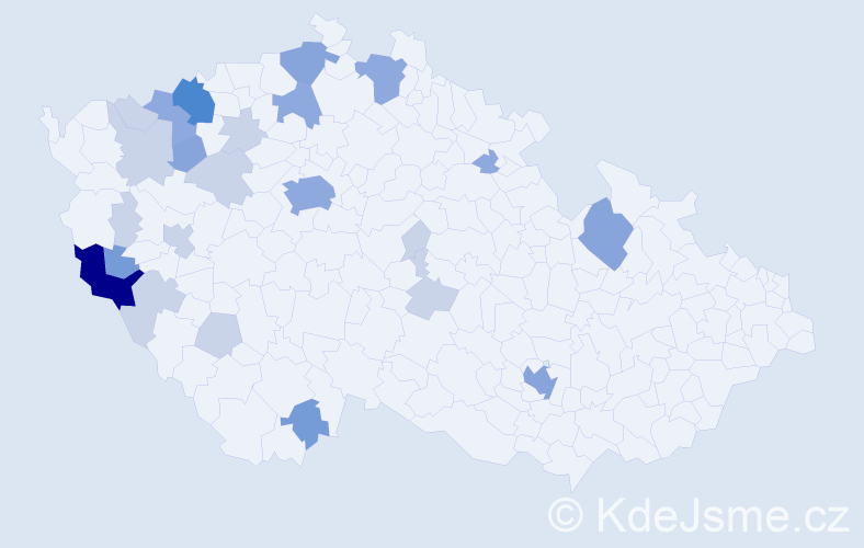 Příjmení: 'Höll', počet výskytů 59 v celé ČR