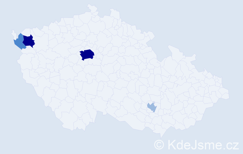 Příjmení: 'Cekov', počet výskytů 11 v celé ČR