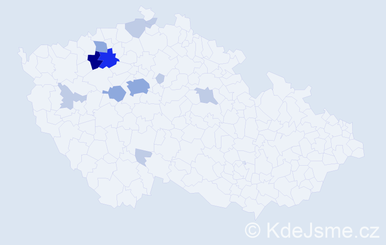 Příjmení: 'Eichelmann', počet výskytů 29 v celé ČR