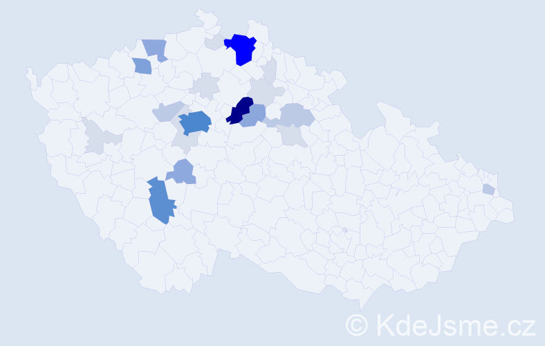 Příjmení: 'Čihulová', počet výskytů 79 v celé ČR