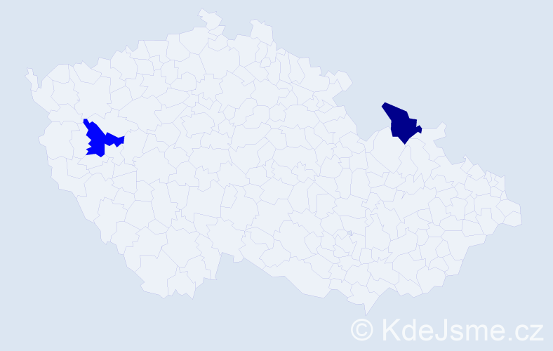Příjmení: 'Adamidis', počet výskytů 2 v celé ČR