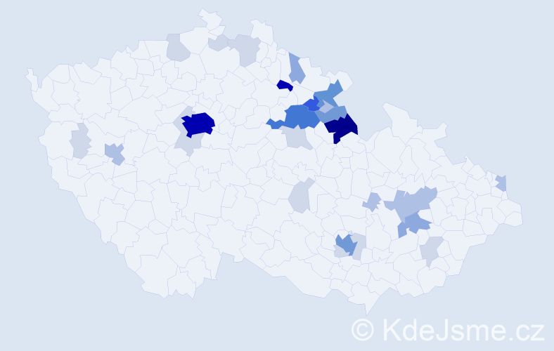 Příjmení: 'Lenfeld', počet výskytů 101 v celé ČR