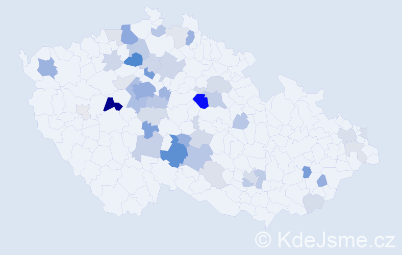 Příjmení: 'Kautská', počet výskytů 131 v celé ČR