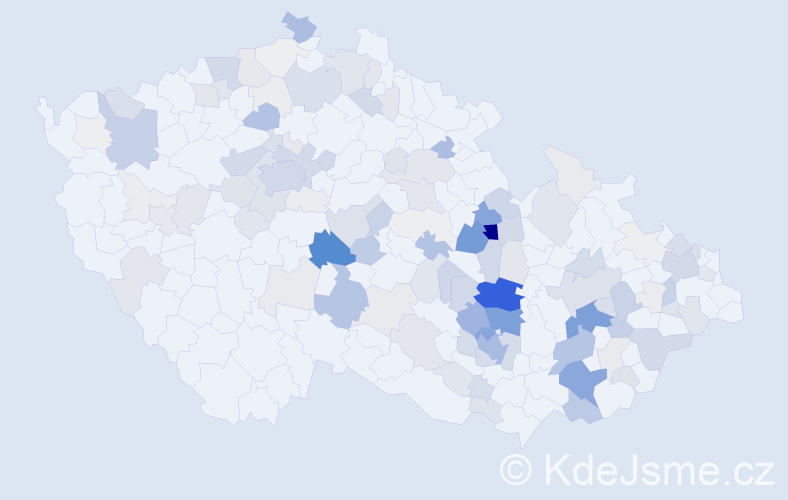 Příjmení: 'Borek', počet výskytů 560 v celé ČR