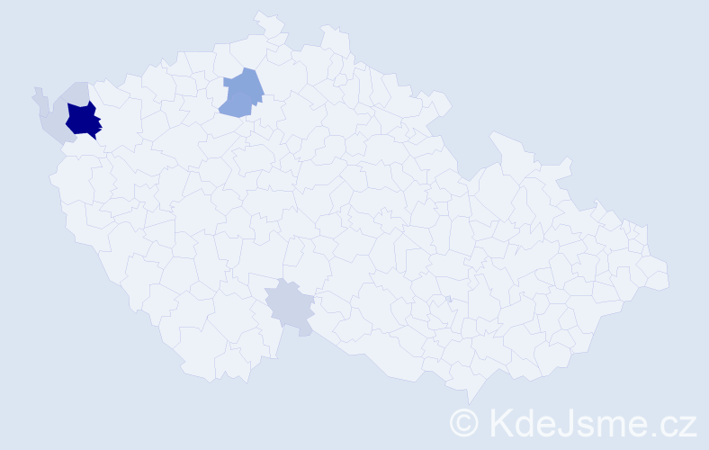 Příjmení: 'Zapfová', počet výskytů 23 v celé ČR