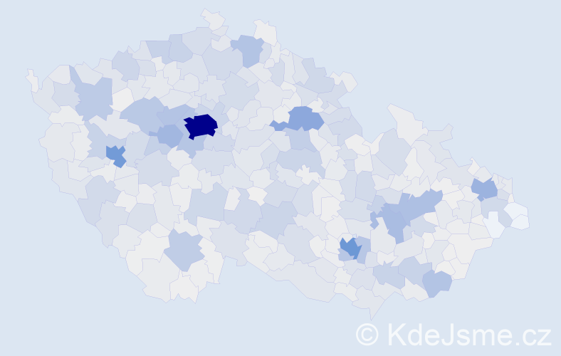 Příjmení: 'Šmídová', počet výskytů 5673 v celé ČR