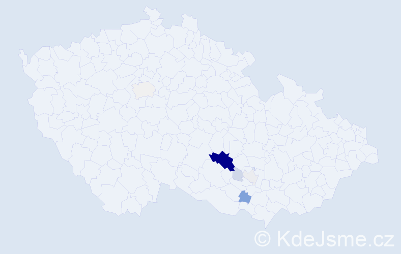 Příjmení: 'Geisselreiter', počet výskytů 27 v celé ČR